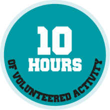 Volunteering 10 hours
